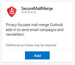 Captura de pantalla del cuadro de vista previa del complemento SecureMailMerge